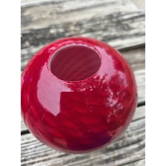 Murano Style Red Swirl Hand‎ Blown Glass Pendant Lamp Shade Replacement - Picture 2 of 9